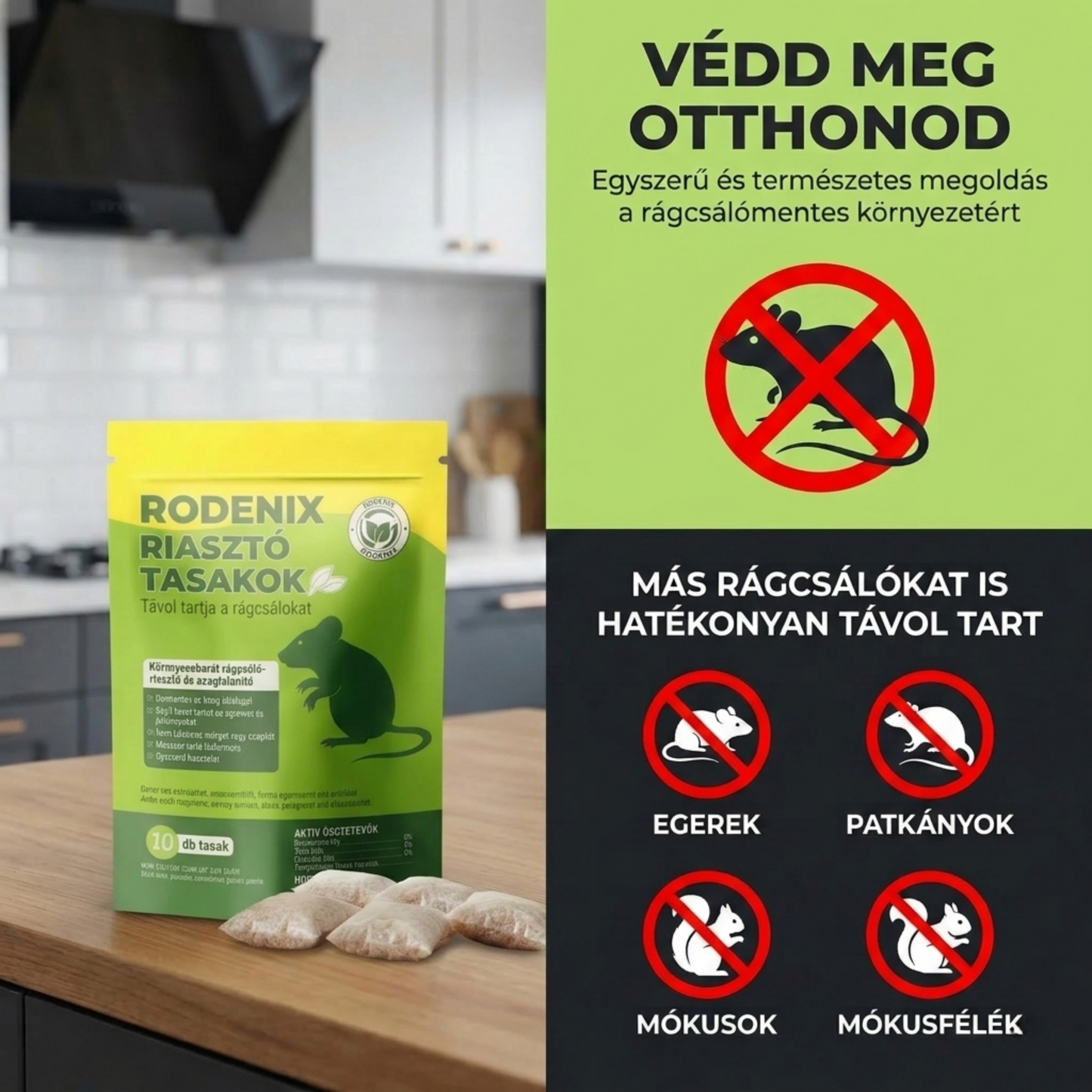 RodeniX - Rágcsáló távoltartó tasak 10db-os