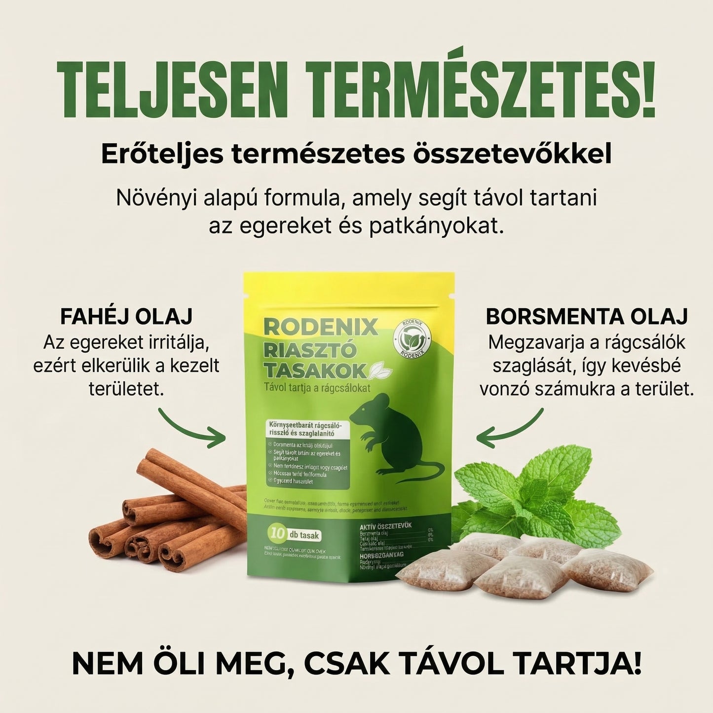 RodeniX - Rágcsáló távoltartó tasak 10db-os