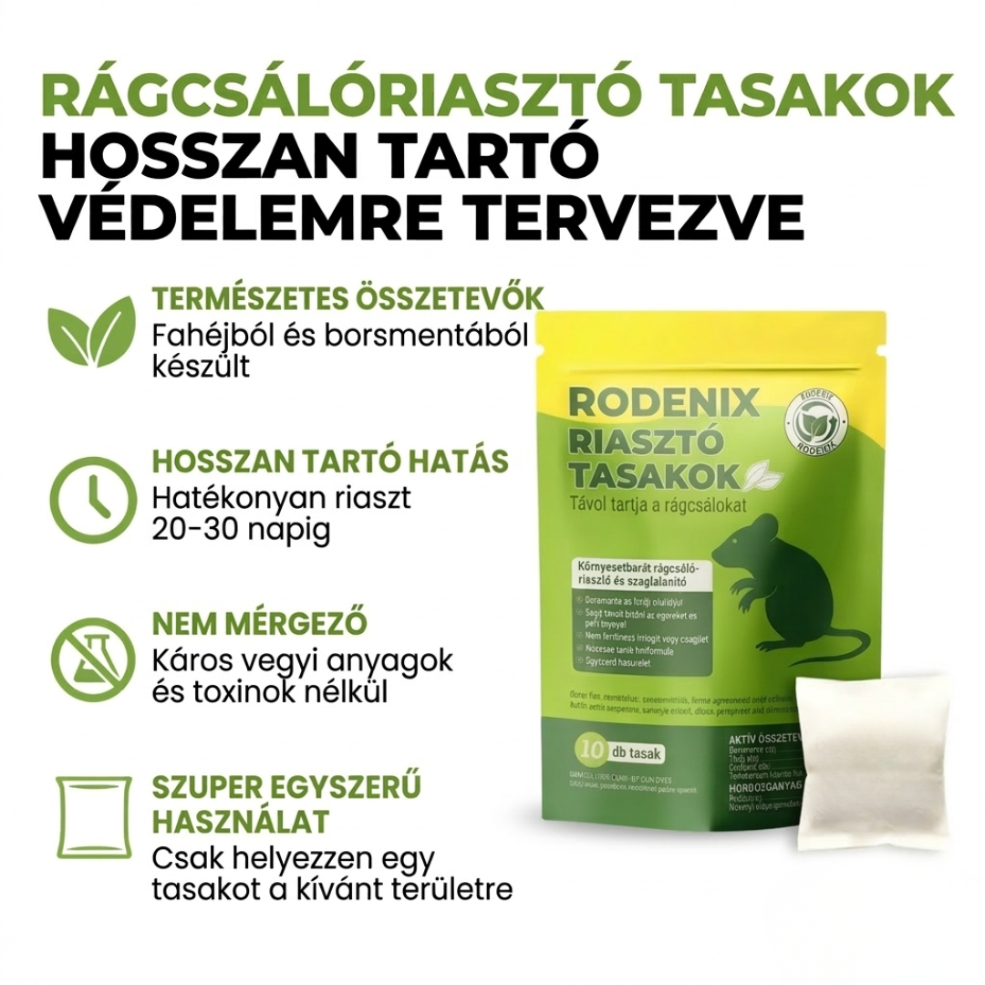 RodeniX - Rágcsáló távoltartó tasak 10db-os
